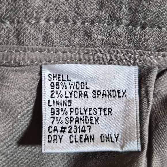 Talbots Petites Grey Wool Blend Stretch Dress Pants Slacks Size 16P - Picture 2 of 10